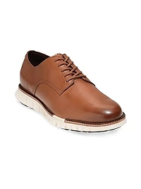 ZERØGRAND Remastered Plain-Toe Leather Oxfords