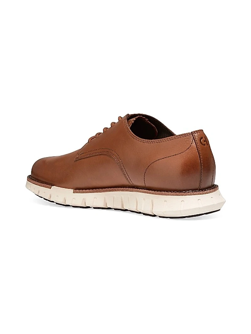 ZERØGRAND Remastered Plain-Toe Leather Oxfords