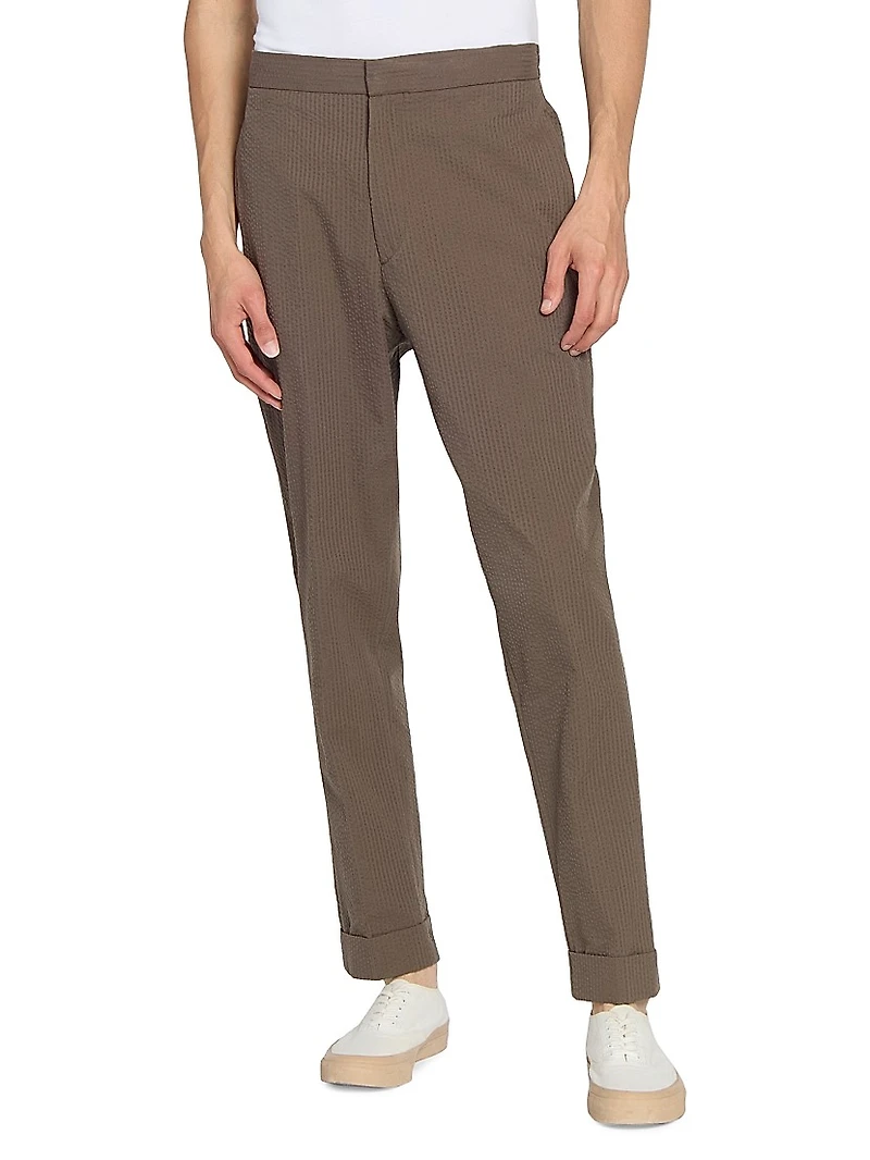 Joseph Cotton Seersucker Trousers