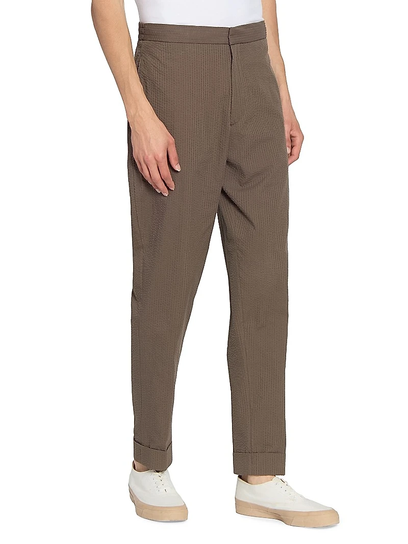 Joseph Cotton Seersucker Trousers
