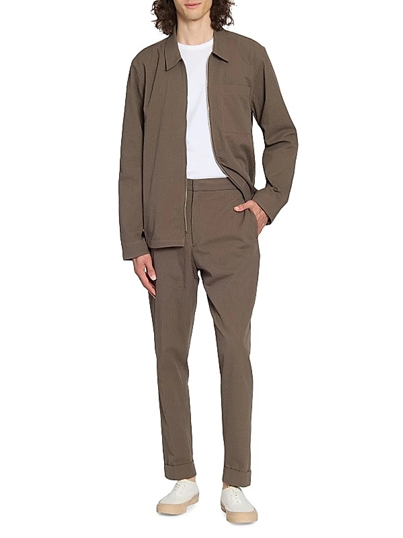 Joseph Cotton Seersucker Trousers