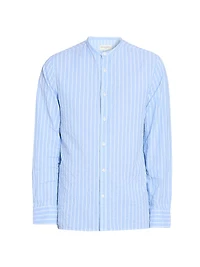 Gaston Textured Cotton Stripe Shirt