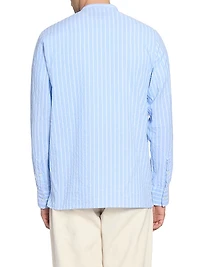 Gaston Textured Cotton Stripe Shirt
