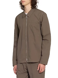 Malo Jap Cotton-Blend Seersucker Jacket