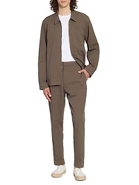 Malo Jap Cotton-Blend Seersucker Jacket