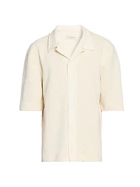 Kai Textured Cotton Polo Shirt