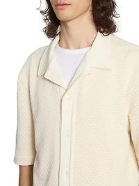 Kai Textured Cotton Polo Shirt