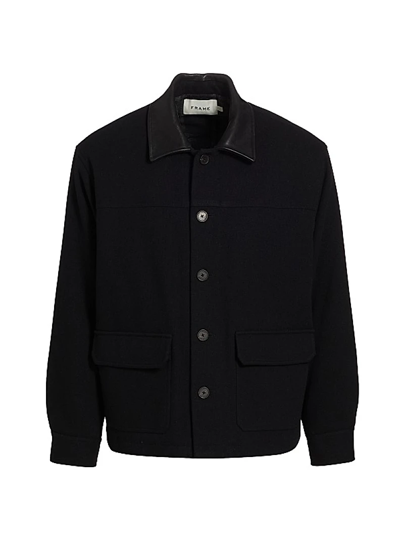 Wool-Blend Varsity Jacket