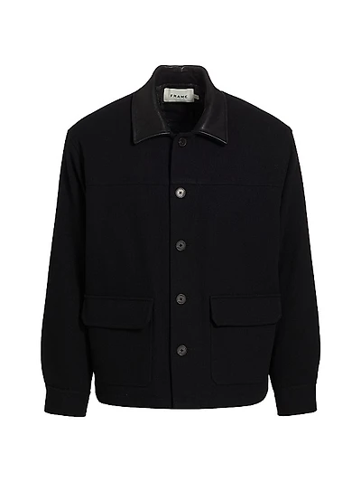Wool-Blend Varsity Jacket