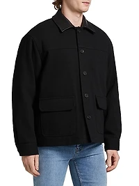 Wool-Blend Varsity Jacket