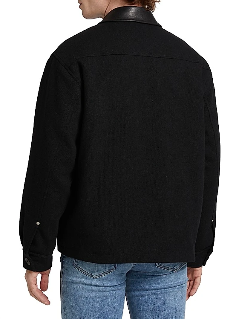 Wool-Blend Varsity Jacket