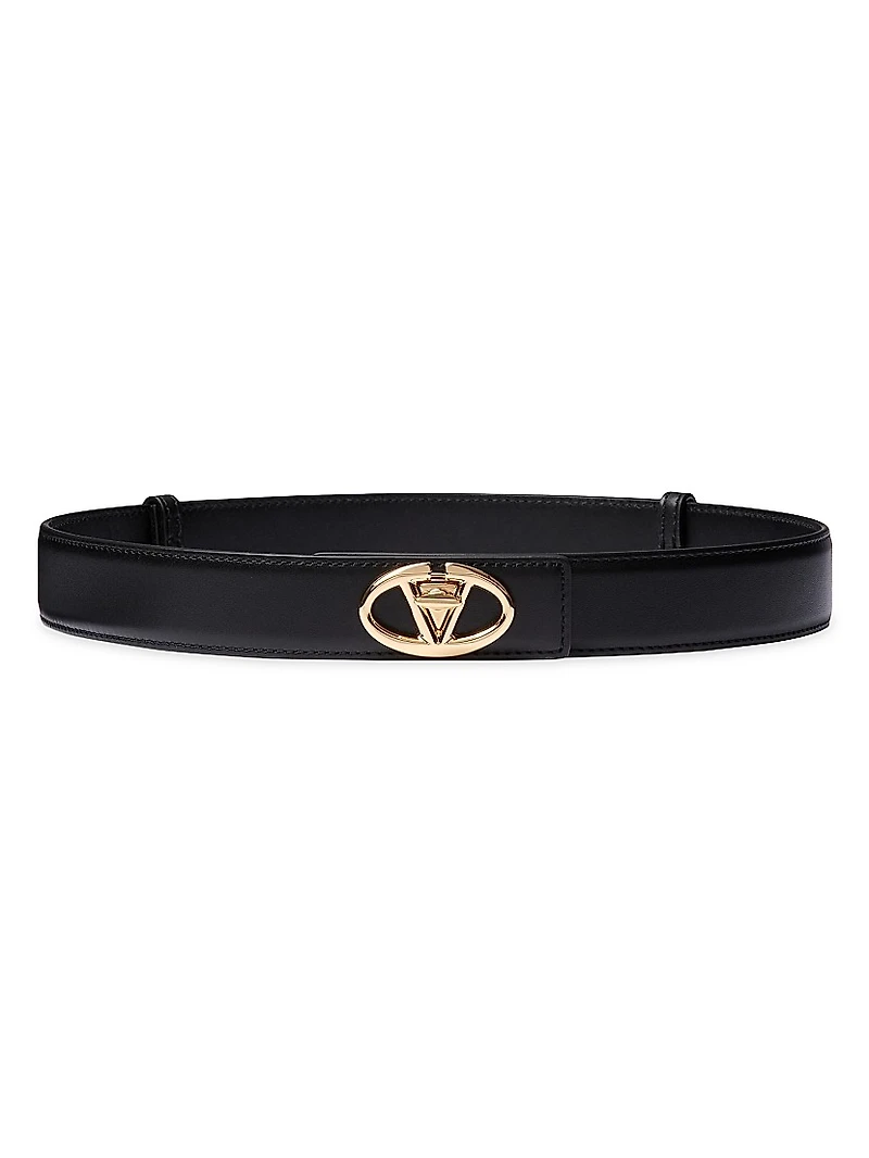 The Bold Edition VLogo Calfskin Belt 30MM