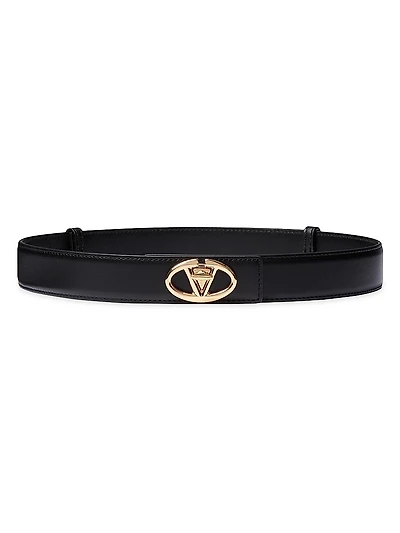 The Bold Edition VLogo Calfskin Belt 30MM