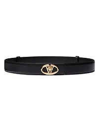 The Bold Edition VLogo Calfskin Belt 30MM