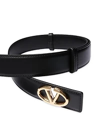The Bold Edition VLogo Calfskin Belt 30MM