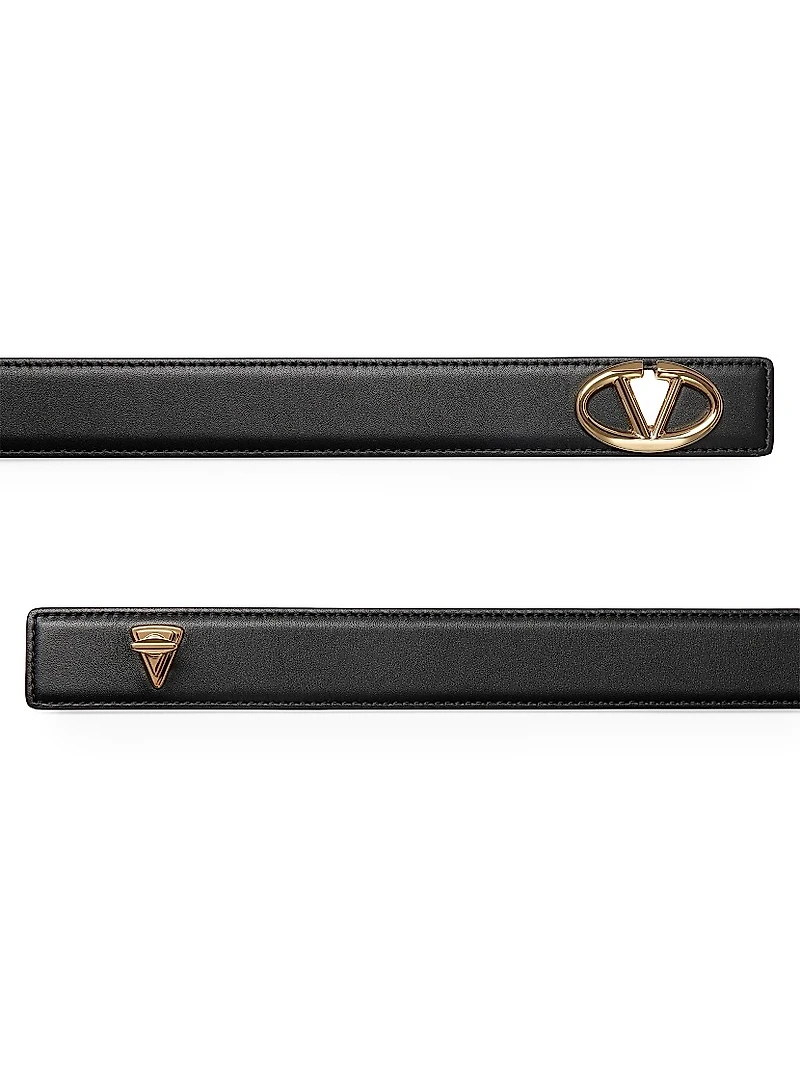The Bold Edition VLogo Calfskin Belt 30MM