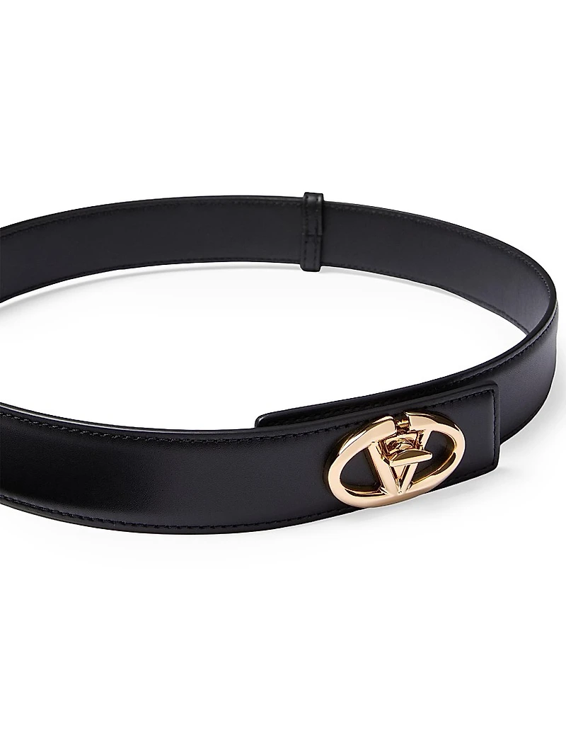 The Bold Edition VLogo Calfskin Belt 30MM
