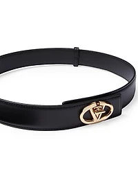 The Bold Edition VLogo Calfskin Belt 30MM