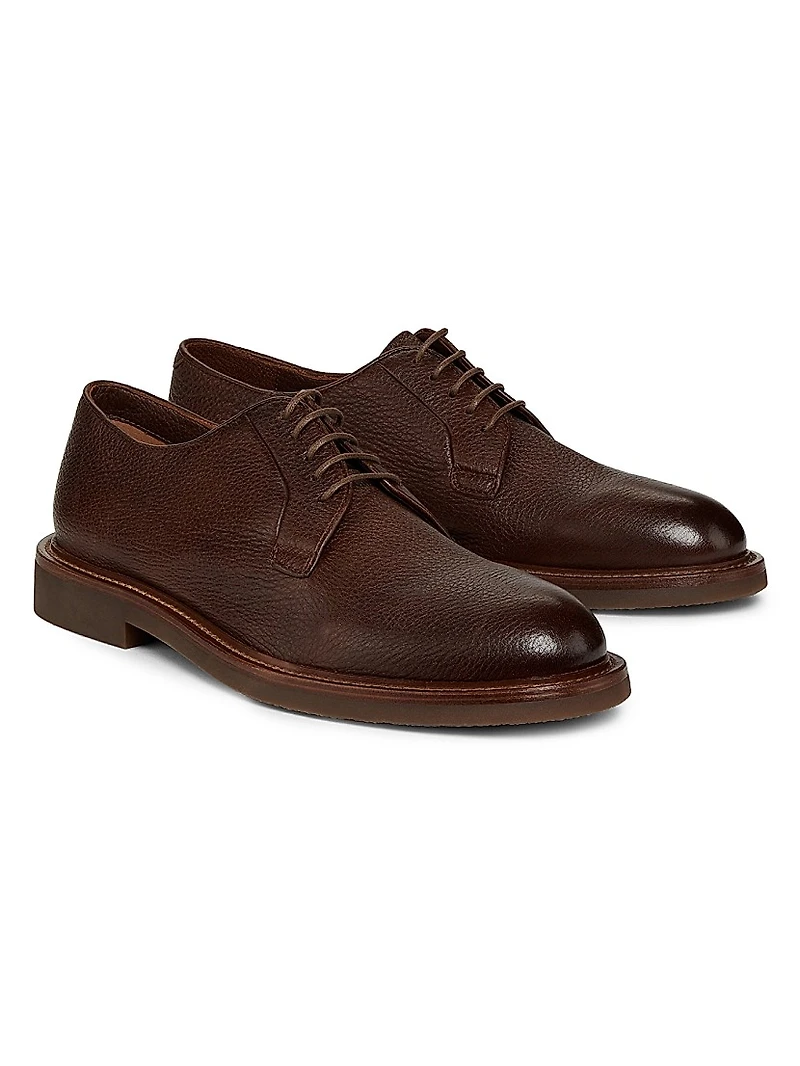 Leather Lace-Up Shoes