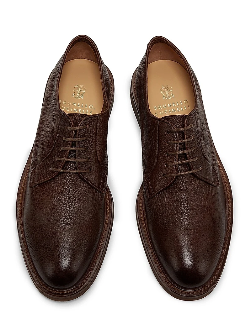 Leather Lace-Up Shoes