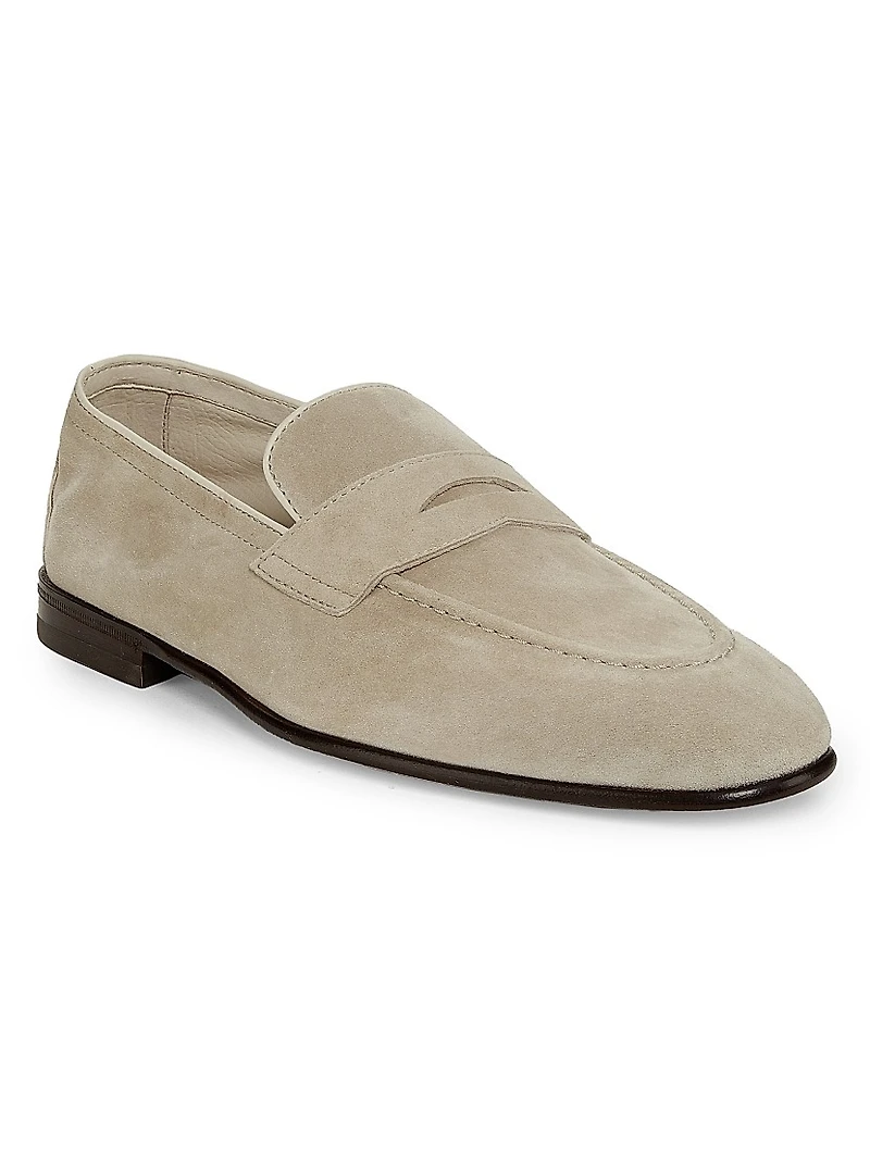 Suede Loafers