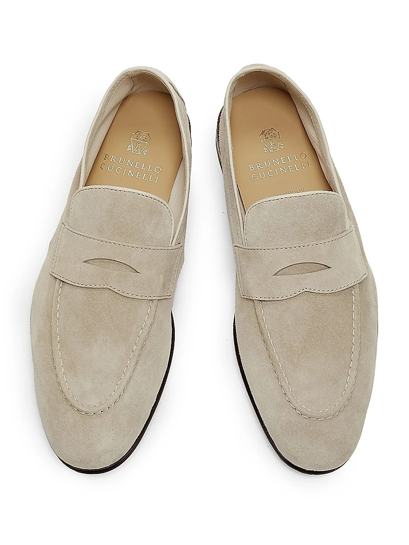Suede Loafers