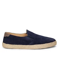 Suede & Leather Espadrilles