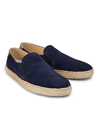 Suede & Leather Espadrilles