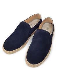 Suede & Leather Espadrilles
