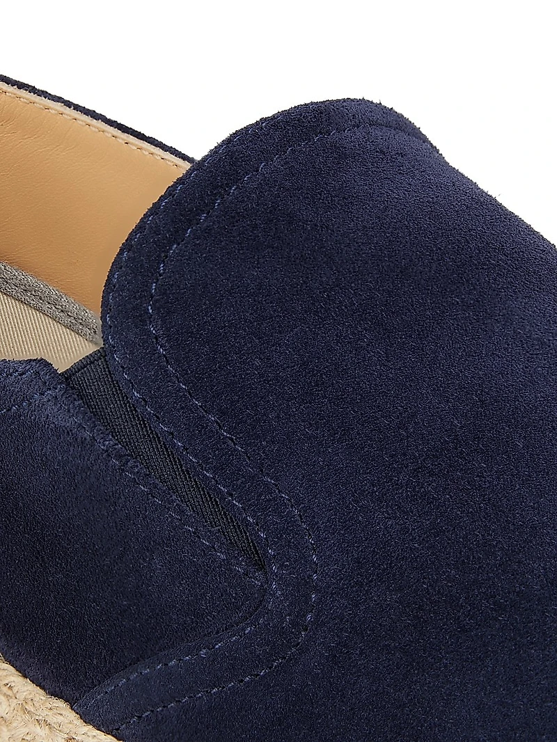 Suede & Leather Espadrilles