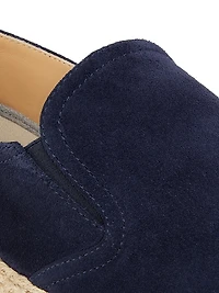 Suede & Leather Espadrilles
