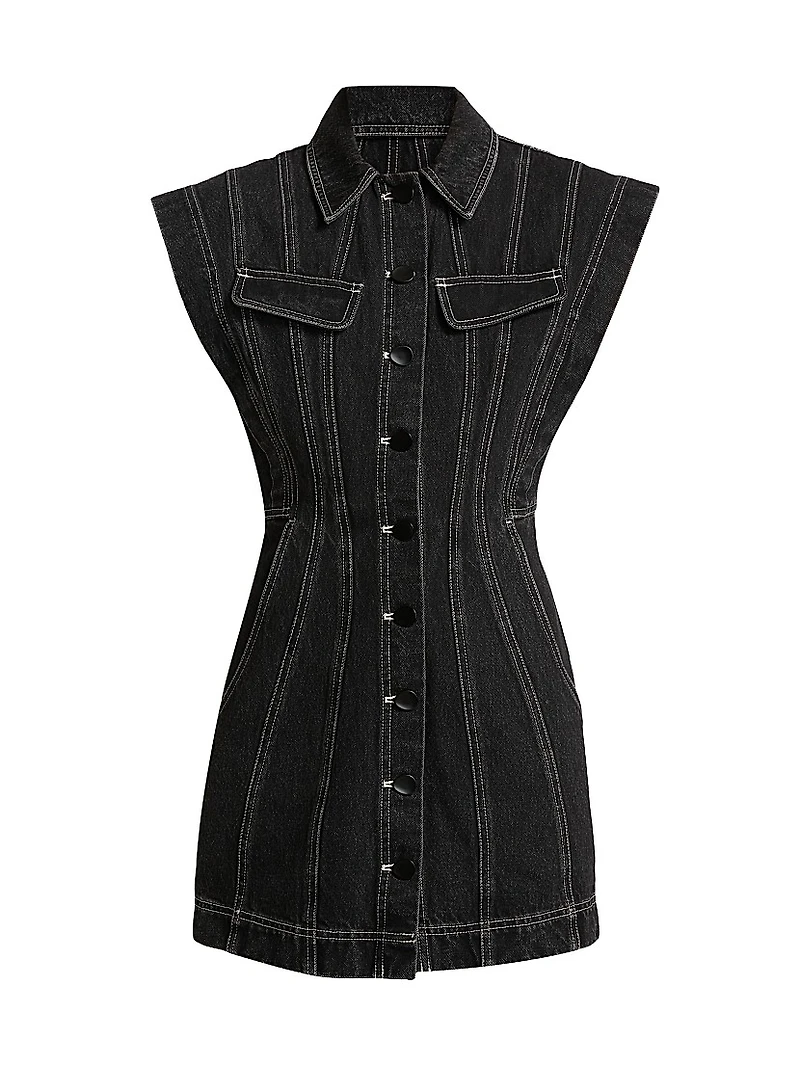Eagleton Denim Sleeveless Minidress