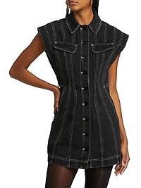 Eagleton Denim Sleeveless Minidress