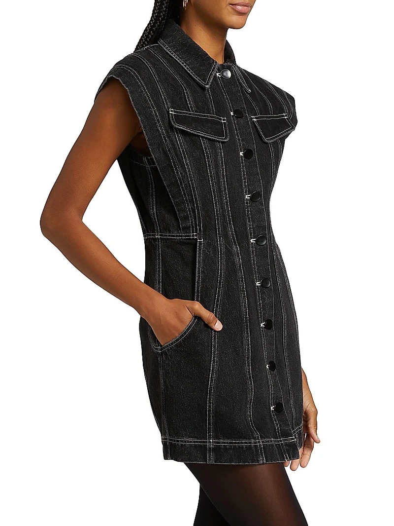 Eagleton Denim Sleeveless Minidress