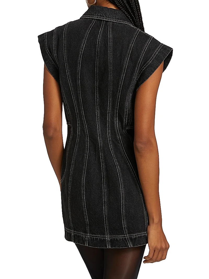Eagleton Denim Sleeveless Minidress