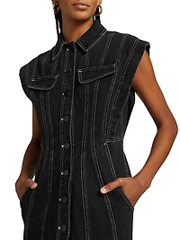 Eagleton Denim Sleeveless Minidress