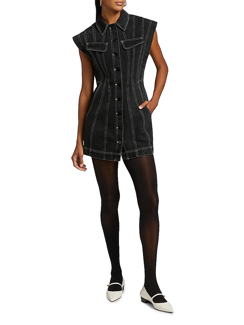 Eagleton Denim Sleeveless Minidress