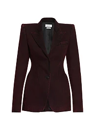 Wool-Mohair Single-Breasted Jacket