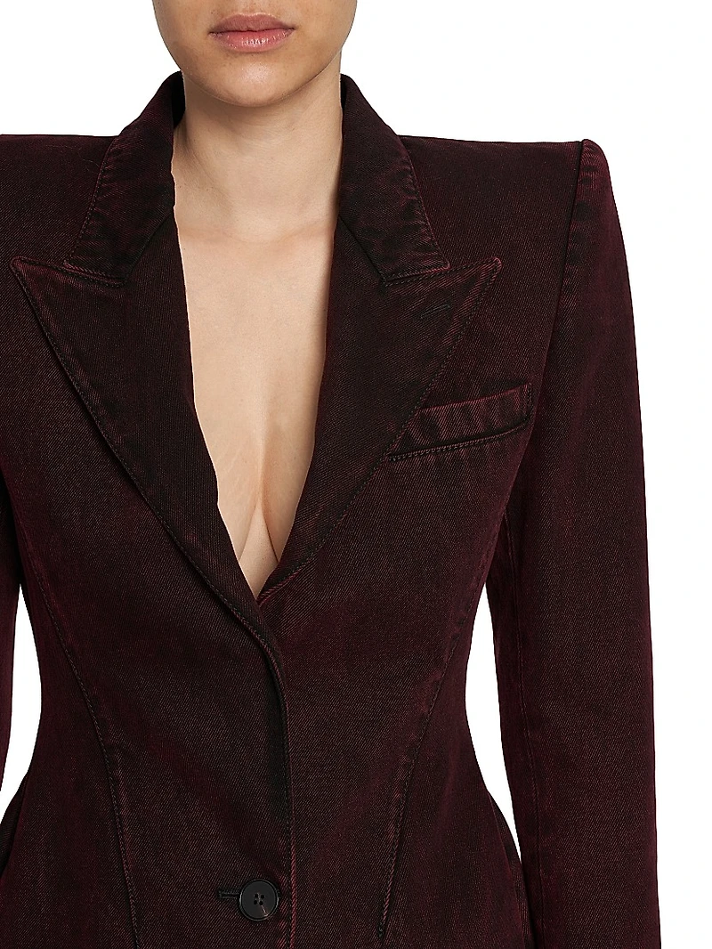 Wool-Mohair Single-Breasted Jacket