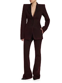 Wool-Mohair Single-Breasted Jacket