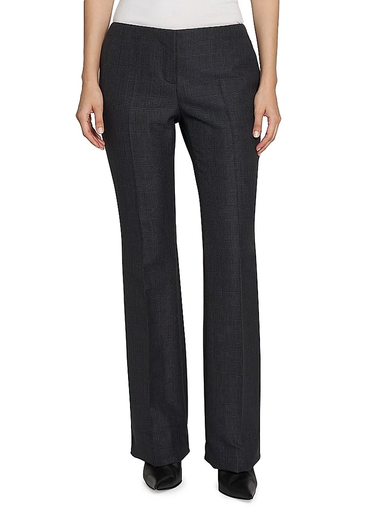 Prince Of Wales Wool-Mohair Pants