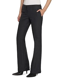 Prince Of Wales Wool-Mohair Pants