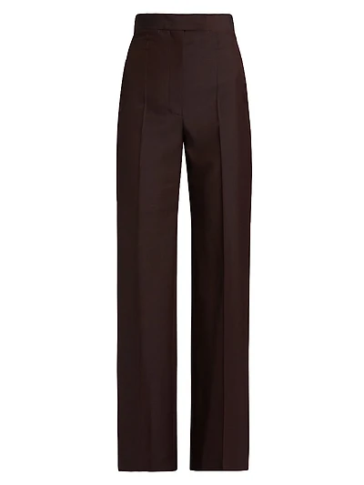 Wool-Mohair Blended Trousers