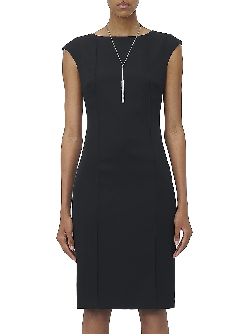 Pencil Wool Day Minidress