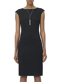 Pencil Wool Day Minidress