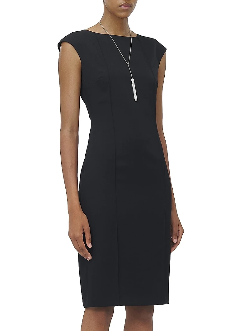 Pencil Wool Day Minidress