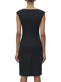 Pencil Wool Day Minidress