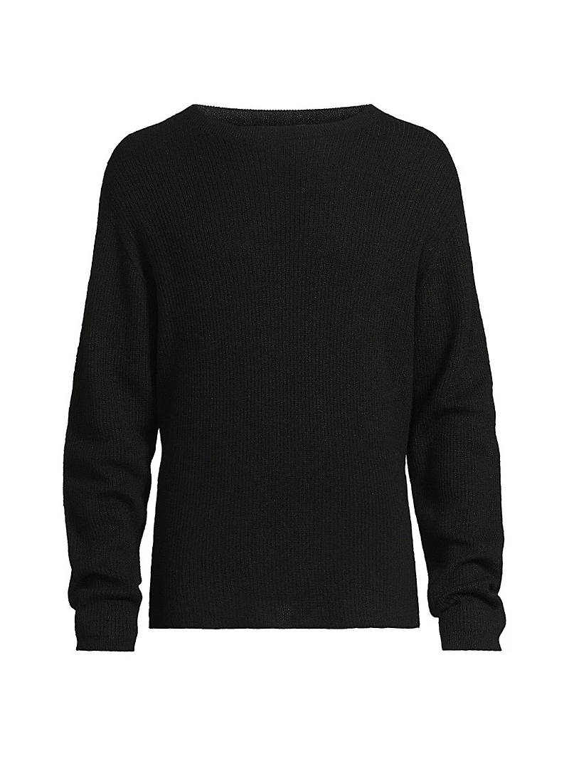 Heavy Cashmere-Silk Crewneck Sweater