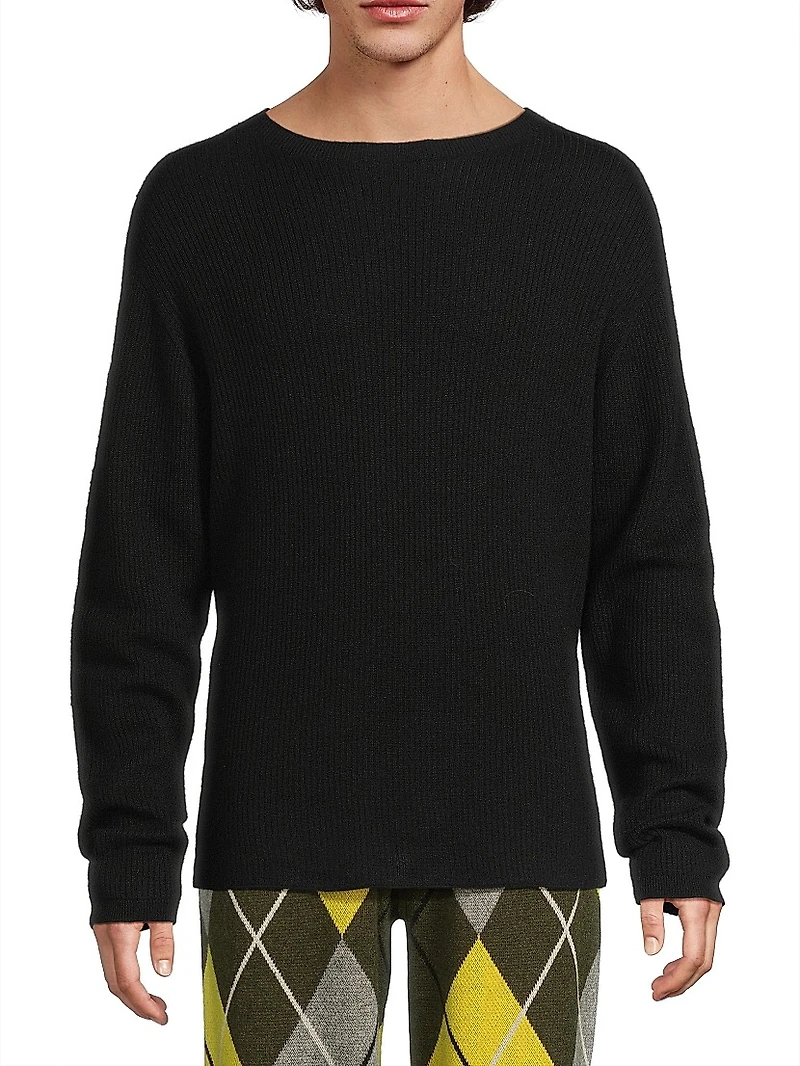 Heavy Cashmere-Silk Crewneck Sweater