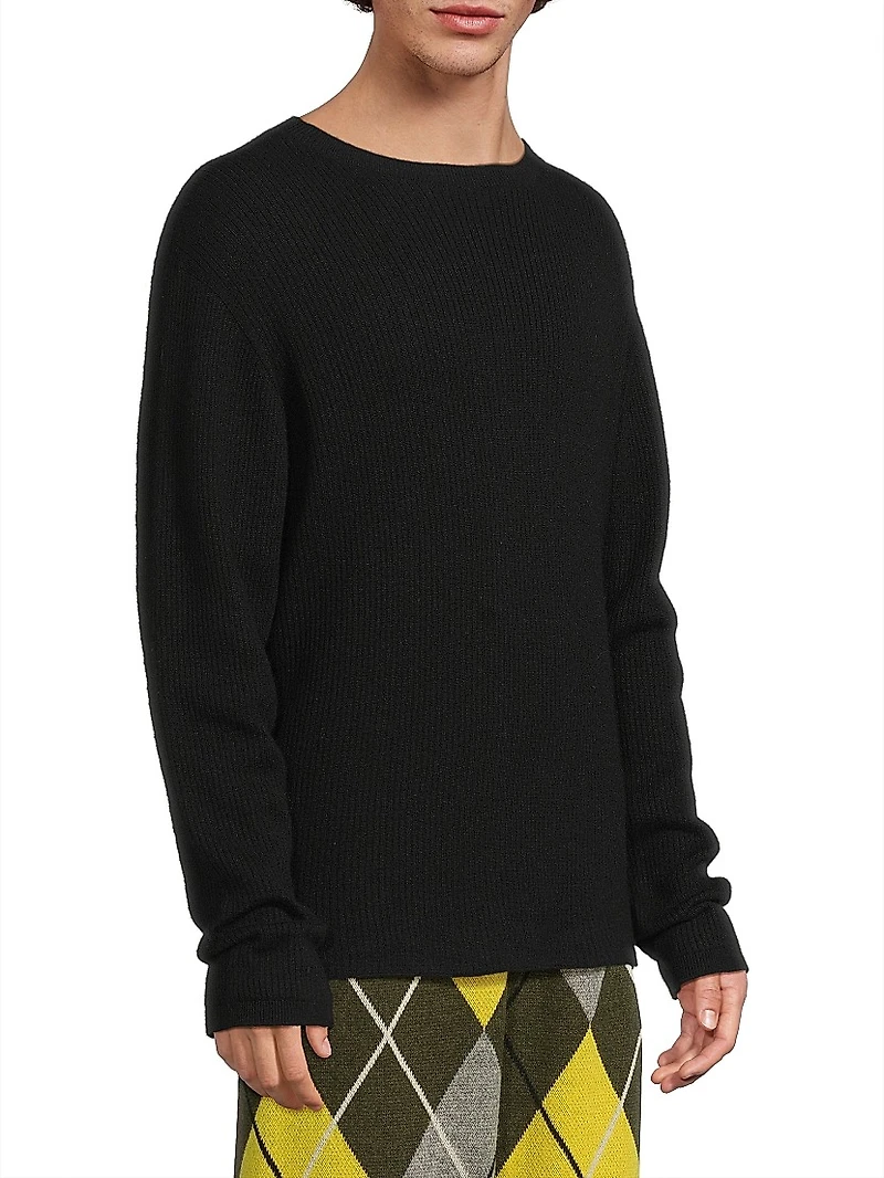 Heavy Cashmere-Silk Crewneck Sweater